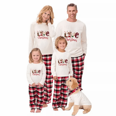 

Matching Christmas Pajamas for the Dog Baby Kids Teens and Adults