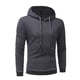 thumbnail image 3 of Sudadera Lisa Hoodie Con Capucha Para Hombre, 3 of 8
