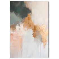 Nature's Whisper Canvas Gold Leaf Wall Art by Art Remedy, Gallery Wrapped, 30" x 45"