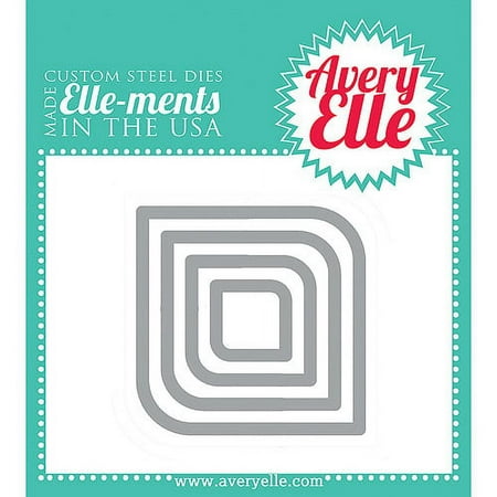 Elle-Ments Dies-Rounded Diamonds, 0.75" To 2.25"