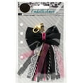 thumbnail image 2 of My Prima Planner Bow Tassel W/Clasp 2.75"X4.75"-Glam Black W/Pink & White, 2 of 2