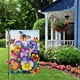 thumbnail image 3 of Bandera de jardín de bienvenida a la primavera, 71 x 101 cm, doble cara, vertical, de arpillera, diseño de mariposas, pensamientos florales, para jardín, patio, casa, exterior, decoración de, 3 of 5