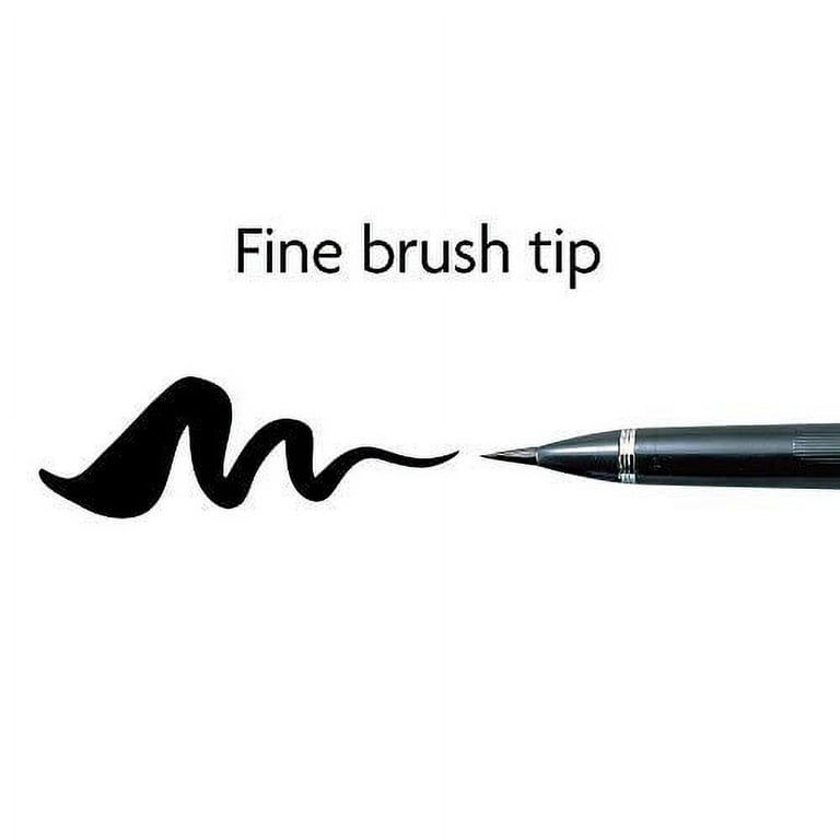 Kuretake Black Ink Refill for Fountain Brush Pens - Pigment - 3 Cartridges