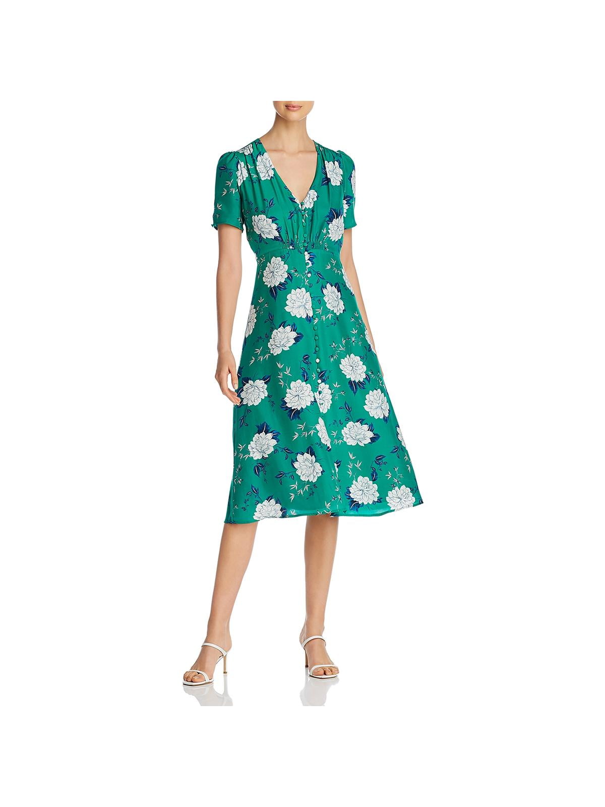xscape off the shoulder midi dress