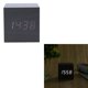 thumbnail image 2 of Reloj despertador LED creativo Cubo Control de voz de madera Relojes digitales LED (Blanco Likrtyny Para estrenar, 2 of 9