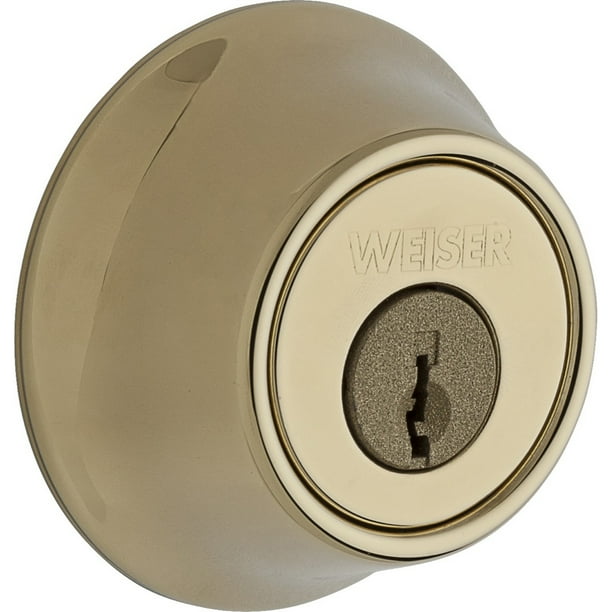 Wieser Elements Series Deadbolts GDC9471 (Weiser Keyway, Lifetime Brass