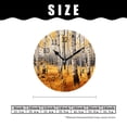 thumbnail image 2 of 10 Inch Wall Clock Battery Operated Silent Clock Decorative for Office, Kitchen, Outdoor, Living Room，Autumn Black White Forest Landscape Pattern, 2 of 4