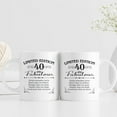 thumbnail image 3 of 40th Birthday Gifts for Women Men - 11 oz Coffee Mug - 40 Year Old Present Ideas for Son Daughter Grandson Granddaughter Brother Sister Friend (40th Birthday Gift), 3 of 6