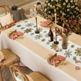 thumbnail image 7 of Xuniizn Christmas Tablecloth Wrinkled Cheesecloth Christmas Tablecloths - 72x13" Bohemian Christmas Table Cloth Rectangular Table Cover for Holiday, Wedding Party Christmas Decorations for Home, 7 of 7