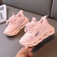 thumbnail image 5 of WAVSUF Kids Girls Casual Sneakers Soft Breathable Slip On Light Up Casual Play Flat Shoes Pink 10 Toddler, 5 of 7