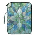thumbnail image 2 of Haosy Accordion File Organizer Zipper Binder 500 Sheet 6-Tab Expanding File Folder Multi-Pocket 1.2 Inch 3 Ring Abstract Floral Stained Glass, 2 of 7