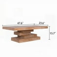 thumbnail image 2 of Wood Block Base Coffee Table - Durable and Stylish for Any Living Space, 2 of 10