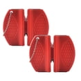 thumbnail image 1 of Oleegame 2PC Tomato Slicer And Lemon Slicer Mini Ceramic Rod Tungsten Steel Camp Pocket Kitchen Knifes Sharpener Tool Red, 1 of 3