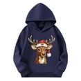 thumbnail image 3 of Sudaderas con capucha para niños y niñas, sudaderas casuales de manga larga, lindas sudaderas de gran tamaño con bolsillo de polar, chaquetas para niñas, 3 of 4