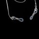 thumbnail image 4 of 70cm Long Non-slip Copper Eyeglass Sunglasses Chain Cord Neck Strap Holder (Silver), 4 of 5
