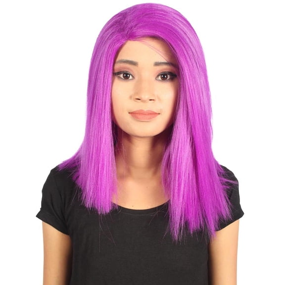 Michelle Women's Shoulder Length Lace Front Straight With Bangs - Adults Fashion Wigs | Nunique | Nunique