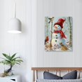 thumbnail image 2 of Fenyluxe Snowman Bird Canvas Wall Art Home Decoration Print On Canvas - Perfect Gift for Home Decor 16x20in, 2 of 5