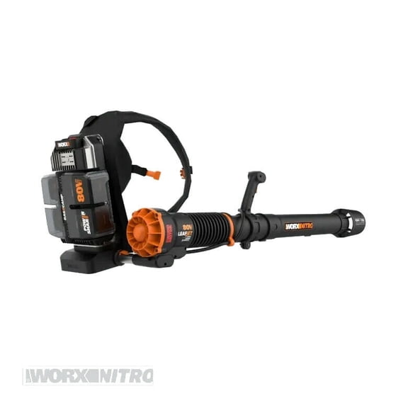 Restored Worx WG572 80V 800CFM LEAFJET Backpack Blower with Brushless Motor, Variable Speed Battery and Charger Included (Refurbished)