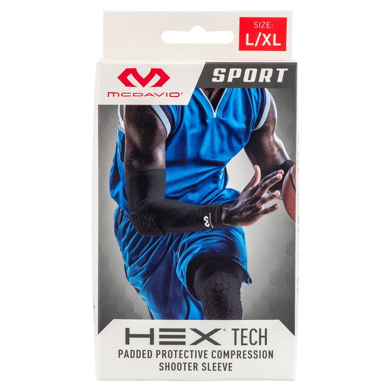 McDavid HEX Tech Padded Arm Sleeve, Black, Small/Medium photo 8