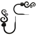thumbnail image 3 of TEJATAN - Curtain Holdbacks for Draperies - Set of 2 (1 Pair), Black)(Curtain tiebacks Hook, Curtain tieback Hooks for Curtains, Curtain Pull Backs, Curtain pullbacks), 3 of 4