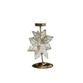 thumbnail image 2 of Christmas Gold Candle Holder – Vintage Iron Tabletop Ornament for Holiday Decor, Festive Ambiance, and Window Display, 2 of 6