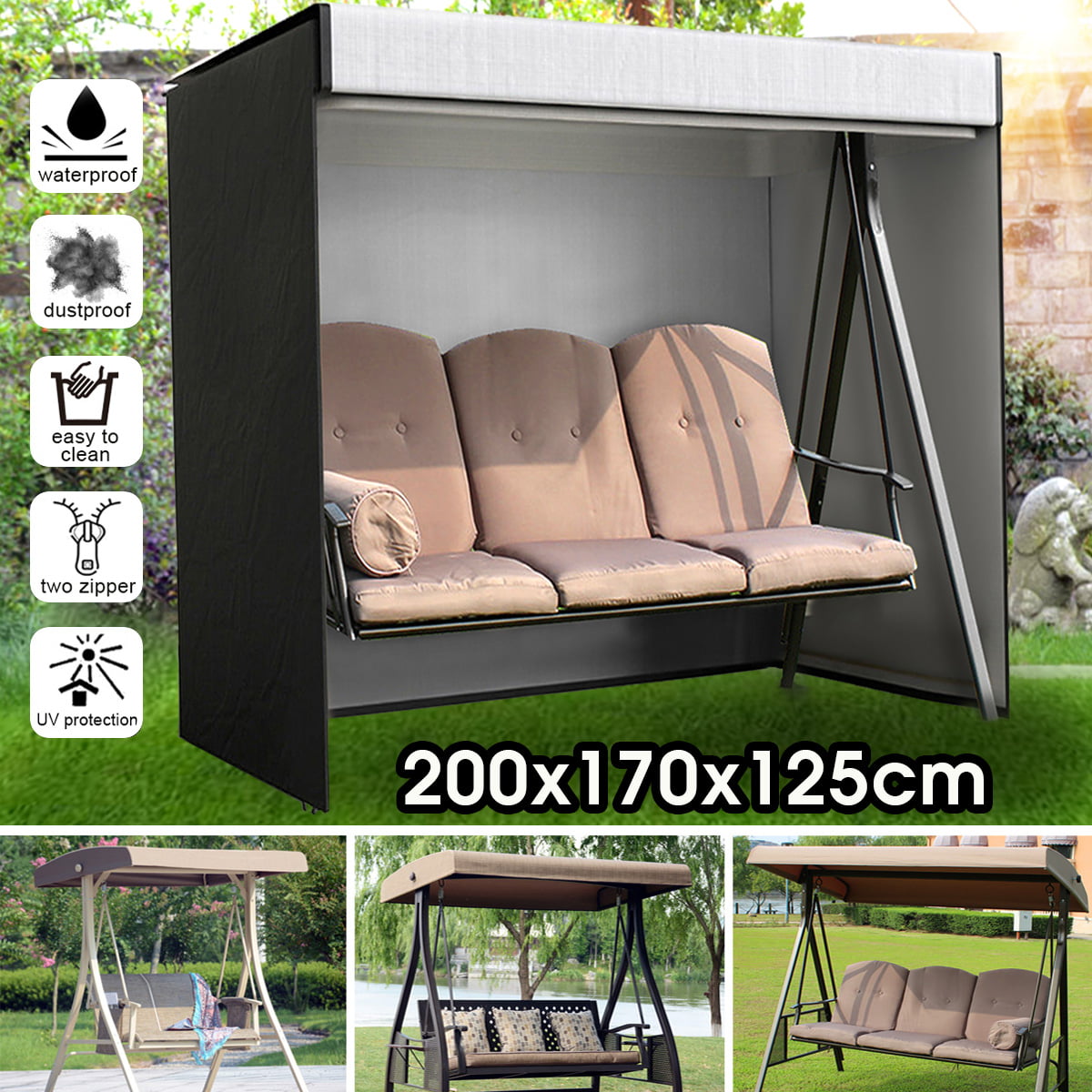 Kids Garden Swing Seat Outdoor Patio Chair Summer Home Furniture Comfy Relaxer 