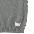 thumbnail image 6 of LUGOGNE Boys Sweater Vest Sleeveless Crew Neck Knit Pullover Fall Winter Warm Layering Knitwear Tops for Kids Children School Uniform Casual Classic Waistcoat Gray,Size 14, 6 of 6