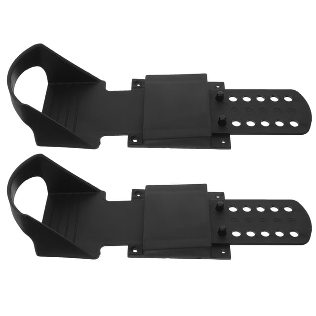 YSNOOWE 1 Pair of Rowing Machine Flat Pedals Black Plastic Rowing Motion Simulation for Experienced Users
