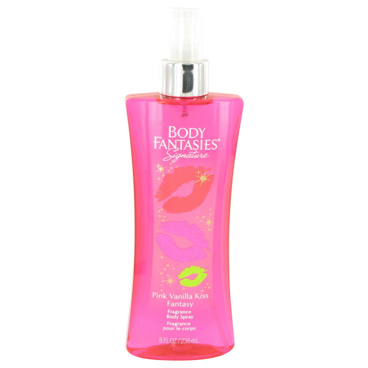 Body Fantasies Signature Pink Vanilla Kiss Fantasy Unisex Body Spray 8