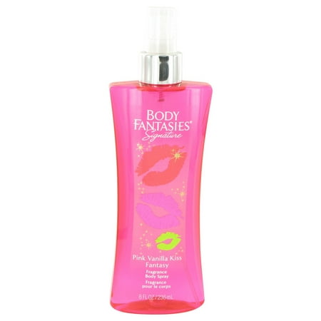 Body Fantasies Signature Pink Vanilla Kiss Fantasy Body Spray, 8