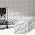 thumbnail image 1 of Panel Decorativo Pared 3d Pvc Resistente Al Fuego 30cmx30cm Modelo Blanco, 1 of 4