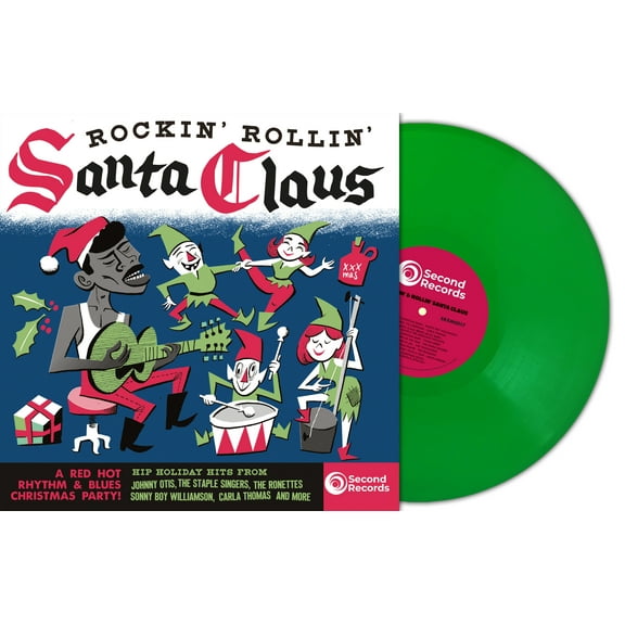 Various Artists Rockin' Rollin' Santa Claus (Vinyl Record)