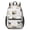 White Pattern, variant on Dog Paw Print Multicolor White Pattern 17" School Backpacks for Teens,Waterproof Oxford Fabric,S-Shape Padded Straps for School,Travel,Hiking,Camping