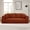 Orange, variant on VFD Modern 3-Seater Sofa with Deep Seat, No Assembly Required, Modern Corduroy Couch with 2 Pillows, Lazy Compression Sofa for Living Room Bedroom, Hybrid Sofa in a Box, Green