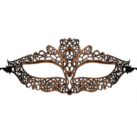 Exquisite Horizontal Lace Mask in Eyebrow as Halloween Masquerade Party Fancy Ball Decor