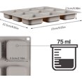 thumbnail image 2 of Moldes de jabón DIY 9 cavidades Molde de jabón cuadrado hecho a mano Moldes de jabón reutilizables Molde de jabón cuadrado para hornear Moldes de jabón de silicona cuadrados flexibles Grado, 2 of 5