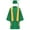 Green, variant on TTAO Unisex Boys Girls School Graduation Gown Long Sleeve V-neck Robe with Hat Stole Tassel for Ceremonies Parties Blue 11-12