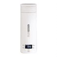thumbnail image 1 of Travel Electric Kettle Portable Small Mini Tea Coffee Kettle 304 Stainless Water Heater with LCD US Plug, 1 of 5