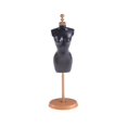 thumbnail image 2 of Modèle de Mannequin Noir pour Poupées Vêtements Robe Présentoir 25cm, 2 of 4
