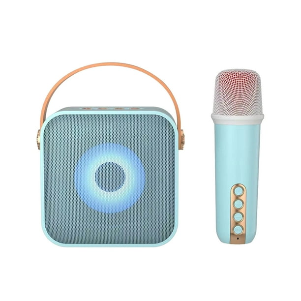 Pisexur Electronics - Micrófono inalámbrico para karaoke en casa, sistema de sonido PA recargable con Bluetooth 5.3, subwoofer de escenario, altavoz portátil, electrónica para niños, organizador de e