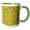 Green/White, variant on 3drose, Dynamic Abstract Hypnotic Radial Triangle Mosaic Background Design, 11oz Two-tone Red Mug