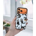 thumbnail image 5 of WIRESTER Shockproof Soft Rubber Cover Case for Apple iPhone 17 Pro Max 6.9" 2025, Black White Tuxedo Cat Playful Postures On Pale Aqua Background, 5 of 5