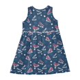thumbnail image 3 of Girls Dress Slippery Shoes Sleeveless Dress for Girls Hem A-Line Casual Sundress, 3 of 7