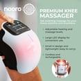 thumbnail image 2 of Knee Massager nooro Portable with Heat, Red Light & Massage, 2 of 7