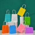 thumbnail image 4 of 10/20/30/50 piezas Mini bolsa de papel Kraft pequeña con asas Bolsa de regalo para festivales Bolsas de compra de dulces de alta calidad, 4 of 5