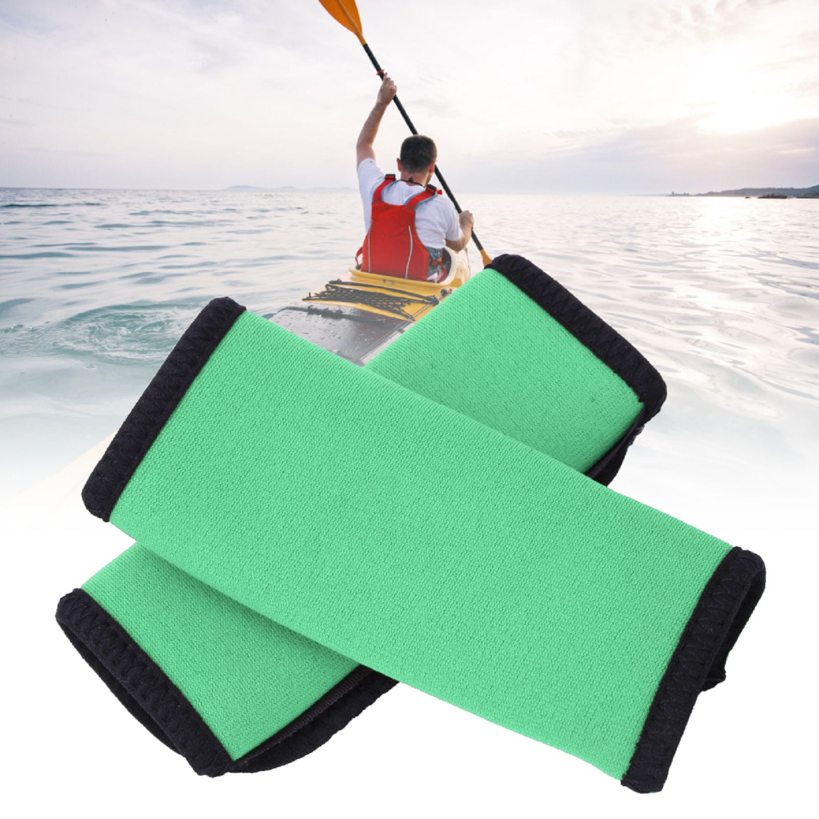 2PCS Neoprene Non-Slip Comfortable Soft Kayak Canoe Paddle Grips Kayak Boat Accs 
