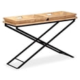 thumbnail image 1 of vidaXL Table Console Bois de Manguier Massif 130x40x80 cm, 1 of 5