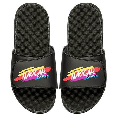 

Men s ISlide Black NASCAR Vintage Word Slide Sandals