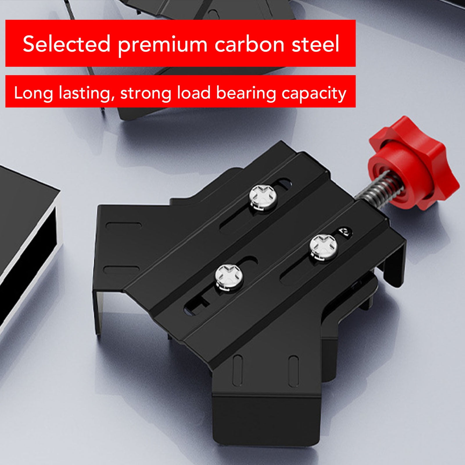BIMZUC 4 Pcs Woodworking Corner Clamp Carbon Steel Adjustable Right Angle Clamp for Welding Picture Frame Jointing Cabinet Making Tools 13.78 inches / 35 cm Length Heavy Duty Multi Surface