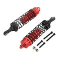thumbnail image 1 of 2pcs Front and Rear Shock Absorber for JLB 1/10 Series RC Truck Front Rear Suspension Damper Red, 1 of 5